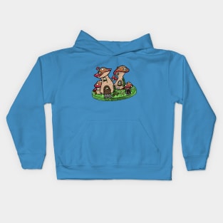 mushroom village Kids Hoodie